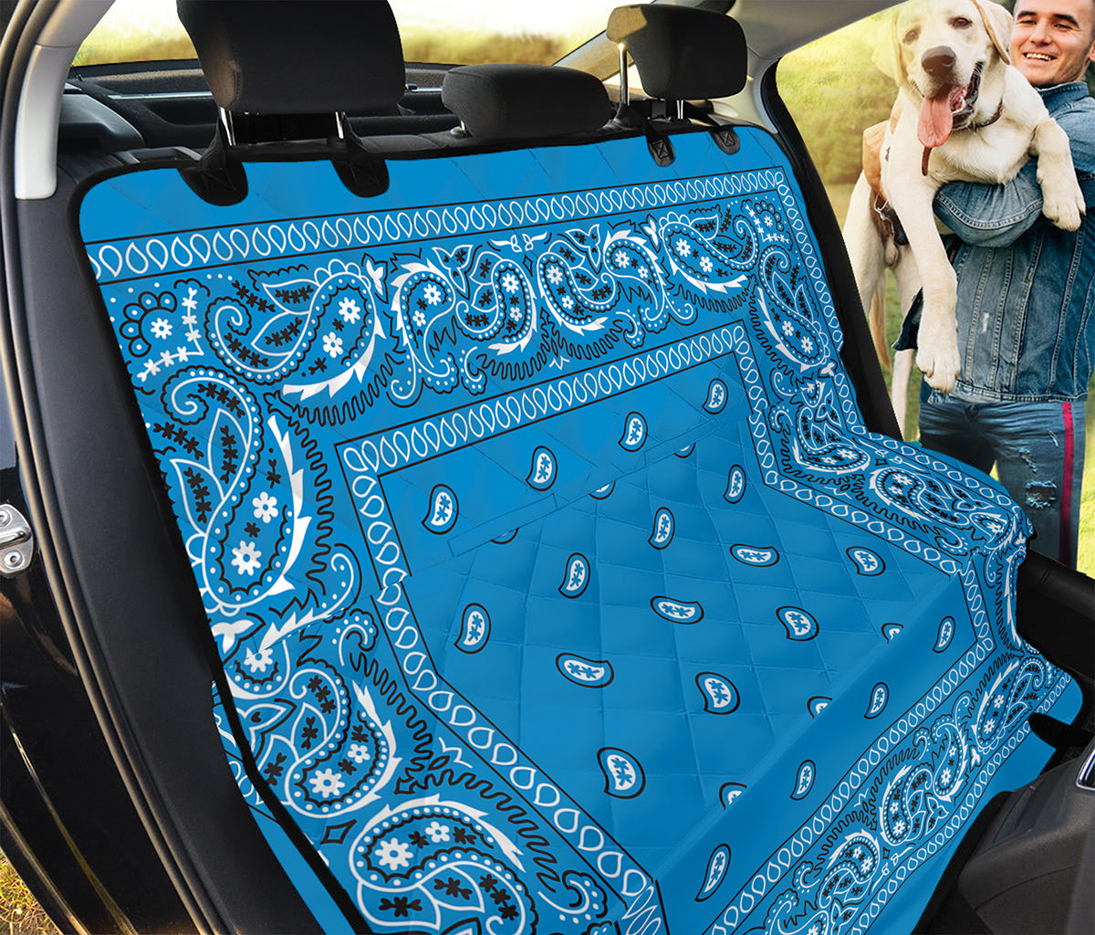 Blue bandana online seat covers