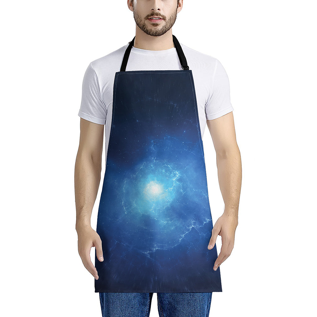 Light Blue Space Print Apron