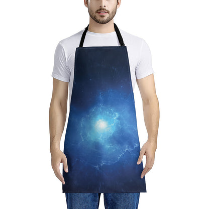 Light Blue Space Print Apron