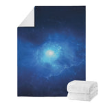 Light Blue Space Print Blanket