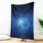 Light Blue Space Print Blanket