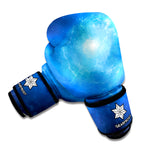 Light Blue Space Print Boxing Gloves