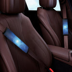 Light Blue Space Print Car Seat Belt Covers