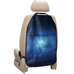 Light Blue Space Print Car Seat Organizers
