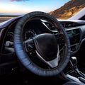 Light Blue Space Print Car Steering Wheel Cover
