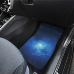 Light Blue Space Print Front and Back Car Floor Mats