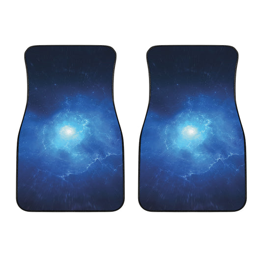 Light Blue Space Print Front Car Floor Mats