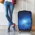 Light Blue Space Print Luggage Cover
