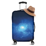 Light Blue Space Print Luggage Cover