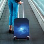 Light Blue Space Print Luggage Cover