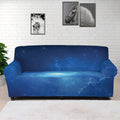 Light Blue Space Print Sofa Cover