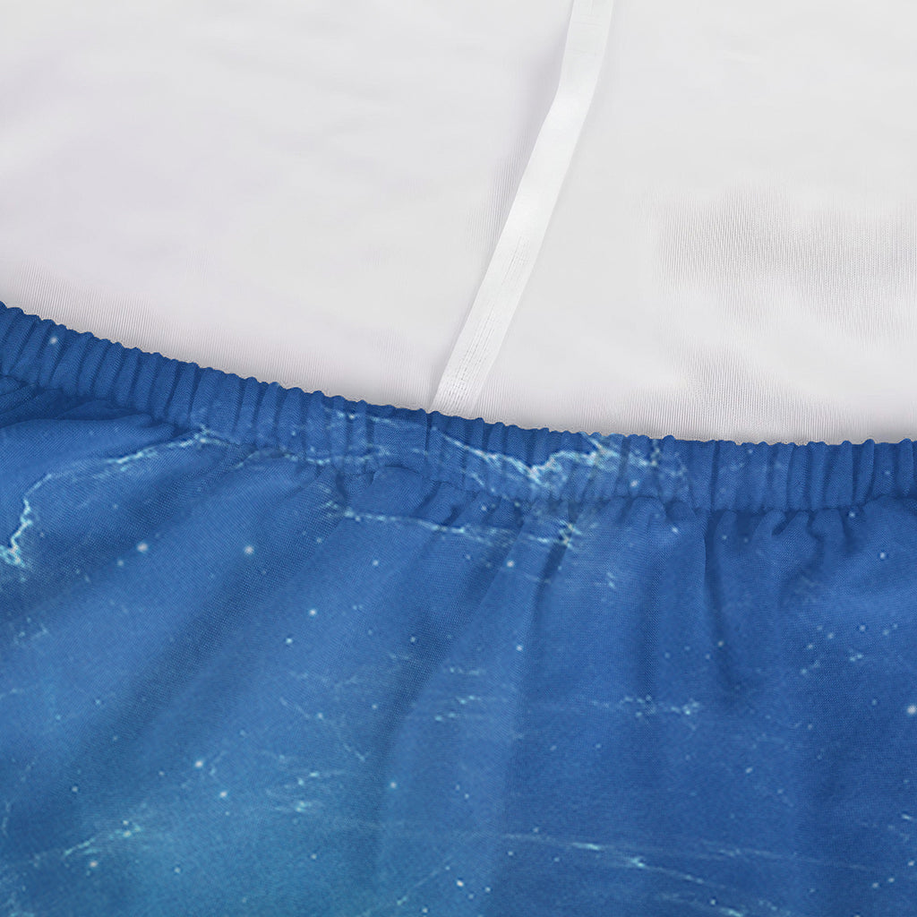 Light Blue Space Print Sofa Cover