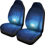 Light Blue Space Print Universal Fit Car Seat Covers