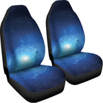 Light Blue Space Print Universal Fit Car Seat Covers