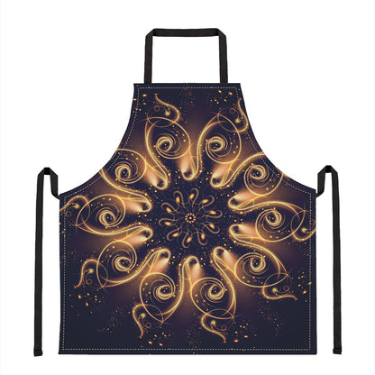 Light Fractal Print Apron