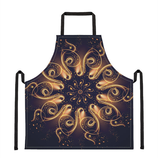 Light Fractal Print Apron