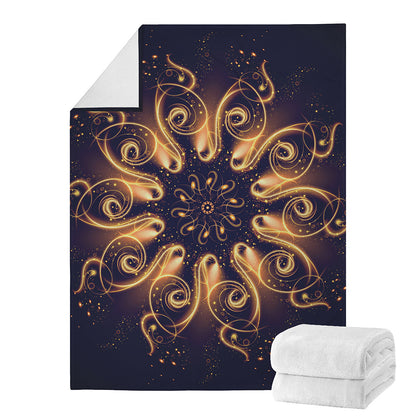 Light Fractal Print Blanket