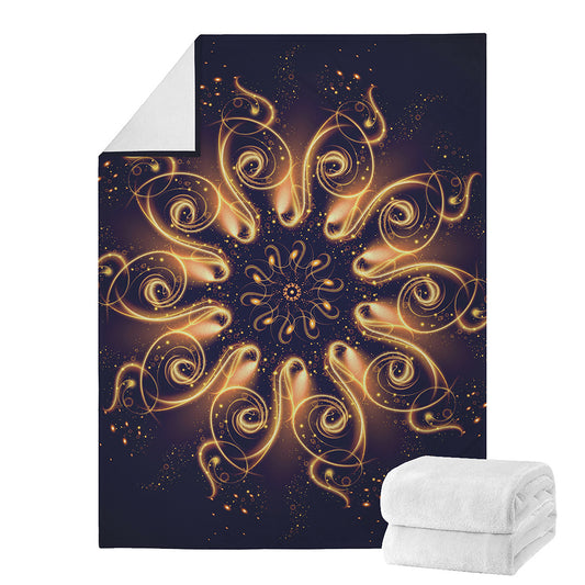 Light Fractal Print Blanket