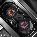 Light Fractal Print Car Coasters