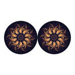 Light Fractal Print Car Coasters