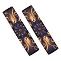 Light Fractal Print Car Seat Belt Covers