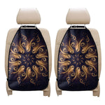Light Fractal Print Car Seat Organizers