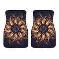 Light Fractal Print Front Car Floor Mats