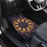 Light Fractal Print Front Car Floor Mats