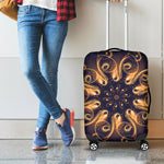 Light Fractal Print Luggage Cover