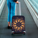 Light Fractal Print Luggage Cover