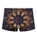 Light Fractal Print Men's Boxer Briefs