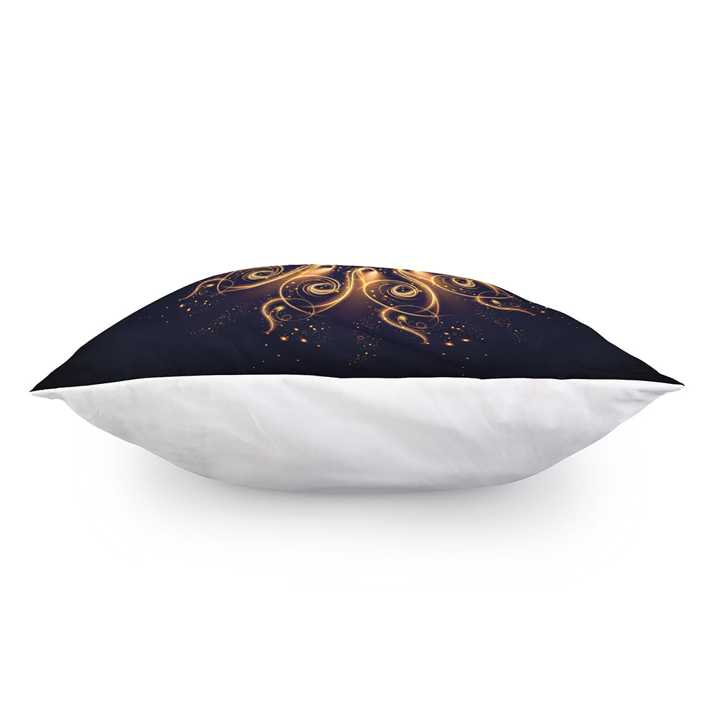 Light Fractal Print Pillow Cover