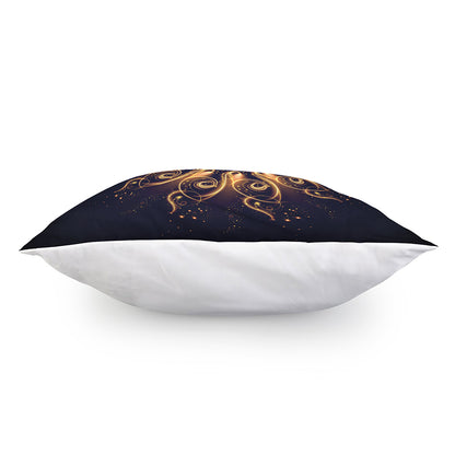 Light Fractal Print Pillow Cover