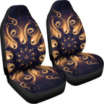 Light Fractal Print Universal Fit Car Seat Covers
