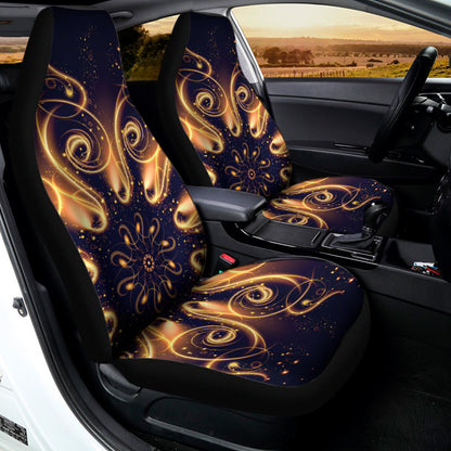 Light Fractal Print Universal Fit Car Seat Covers