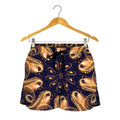 Light Fractal Print Women's Shorts