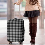 Light Grey And Black Buffalo Check Print Luggage Cover