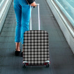Light Grey And Black Buffalo Check Print Luggage Cover