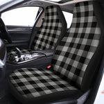 Light Grey And Black Buffalo Check Print Universal Fit Car Seat Covers