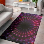 Light Mandala Print Area Rug