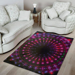 Light Mandala Print Area Rug