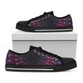 Light Mandala Print Black Low Top Sneakers