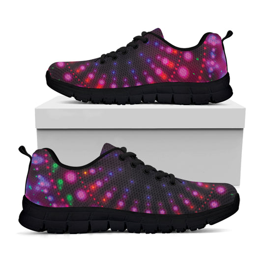 Light Mandala Print Black Sneakers