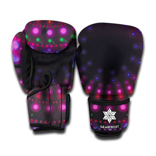 Light Mandala Print Boxing Gloves