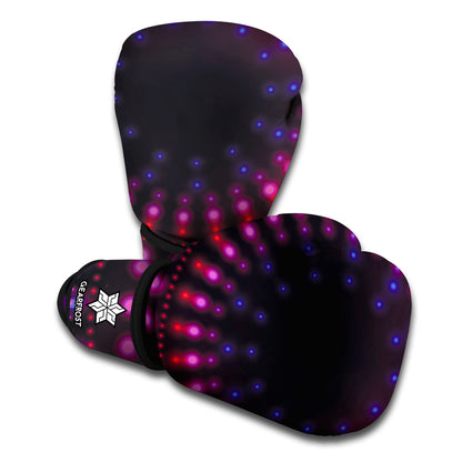 Light Mandala Print Boxing Gloves