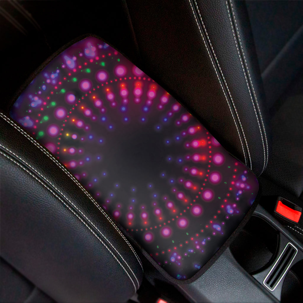 Light Mandala Print Car Center Console Cover
