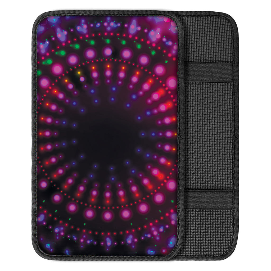 Light Mandala Print Car Center Console Cover