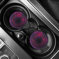 Light Mandala Print Car Coasters
