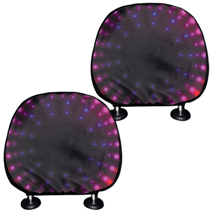 Light Mandala Print Car Headrest Covers