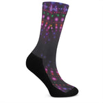 Light Mandala Print Crew Socks